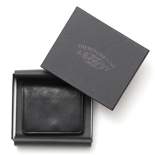  二つ折り財布 メンズ ミニ財布 レザー マルゴーレザー コンパクト 日本製 ブランド 財布 ハンドメイド ブラック 黒 黒色 小型 小さい 財布 男性 女性 プレゼント ユニセックス ギフト THE WONDER LUST(ワンダーラスト)