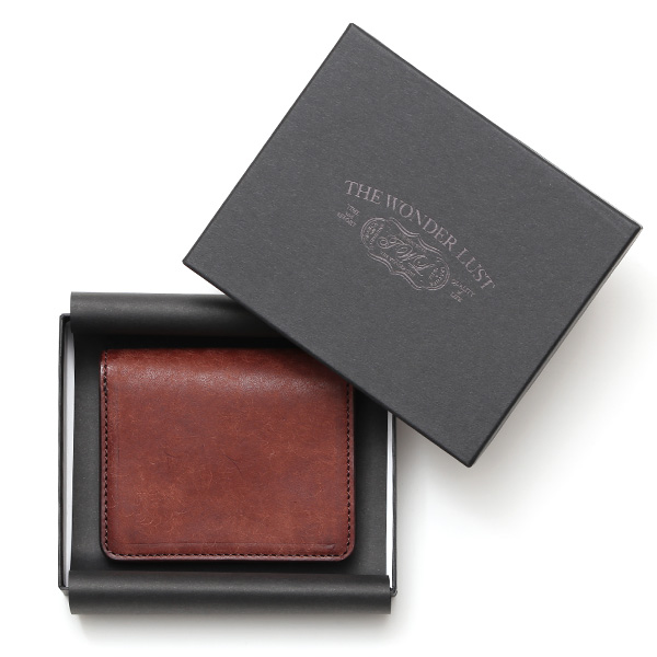  二つ折り財布 メンズ ミニ財布 レザー マルゴーレザー コンパクト 日本製 ブランド 財布 ハンドメイド ダークブラウン ブラウン 茶 茶色 小型 小さい 財布 男性 女性 プレゼント ユニセックス ギフト THE WONDER LUST(ワンダーラスト)