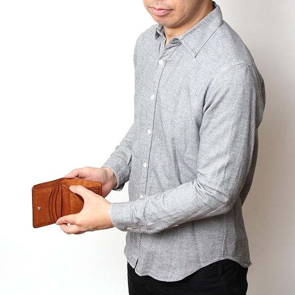  二つ折り財布 メンズ ミニ財布 レザー マルゴーレザー コンパクト 日本製 ブランド 財布 ハンドメイド キャメル ブラウン 茶 茶色 小型 小さい 財布 男性 女性 プレゼント ユニセックス ギフト THE WONDER LUST(ワンダーラスト)