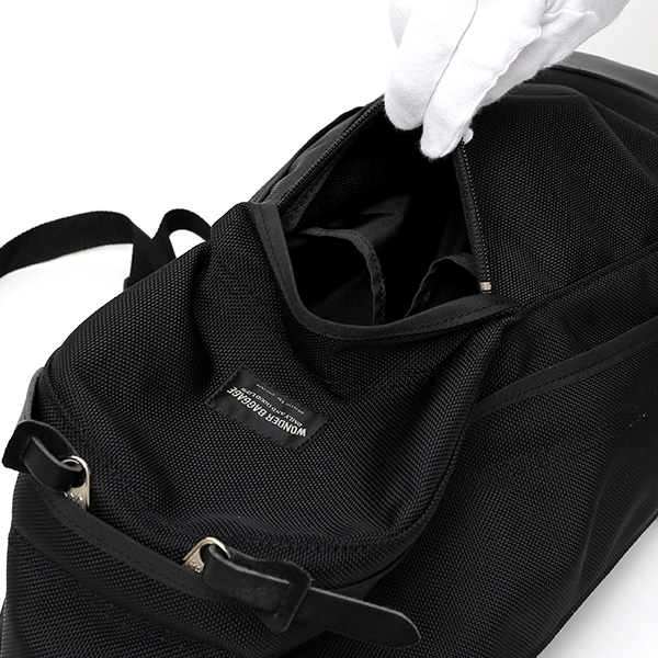  デイパック メンズ リュックサック ブラック 黒 黒色 レディース バックパック バリスティックナイロン 日本製 ワンダーバゲージ(WONDER BAGGAGE)