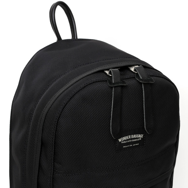  デイパック メンズ リュックサック ブラック 黒 黒色 レディース バックパック バリスティックナイロン 日本製 ワンダーバゲージ(WONDER BAGGAGE)