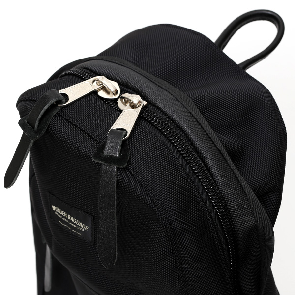  デイパック メンズ リュックサック ブラック 黒 黒色 レディース バックパック バリスティックナイロン 日本製 ワンダーバゲージ(WONDER BAGGAGE)