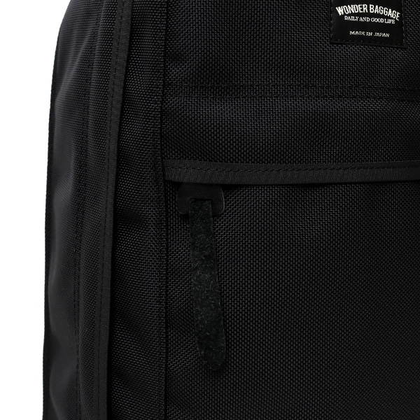  デイパック メンズ リュックサック ブラック 黒 黒色 レディース バックパック バリスティックナイロン 日本製 ワンダーバゲージ(WONDER BAGGAGE)