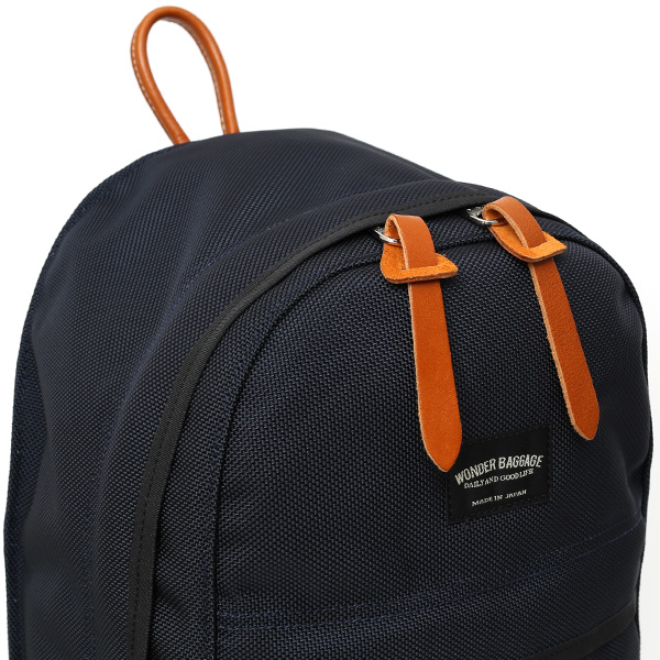  デイパック メンズ リュックサック ブルー ネイビー 青色 レディース バックパック バリスティックナイロン 日本製 ワンダーバゲージ(WONDER BAGGAGE)