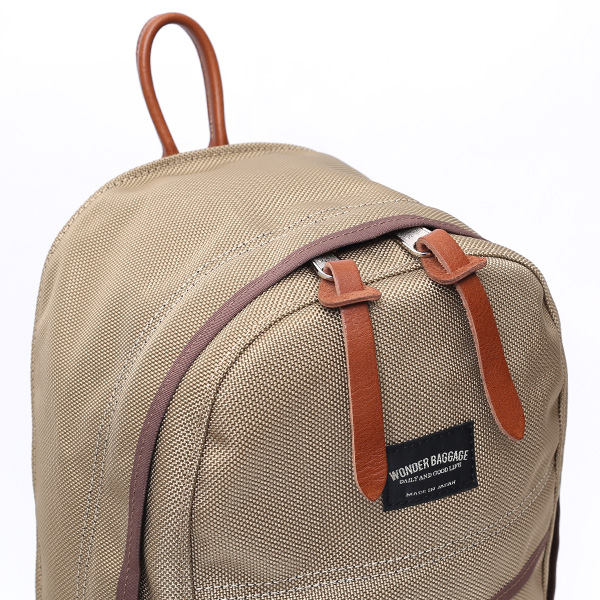  デイパック メンズ リュックサック ベージュ 肌色 レディース バックパック バリスティックナイロン 日本製 ワンダーバゲージ(WONDER BAGGAGE)