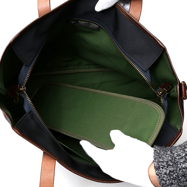  トートバッグ メンズ 本革 日本製 ブランド チョコ ブラウン 茶 茶色 バリスティックナイロン ビジネスバッグ レディース レザー 鞄 カバン おしゃれ 大人 かわいい ワンダーバゲージ(WONDER BAGGAGE)