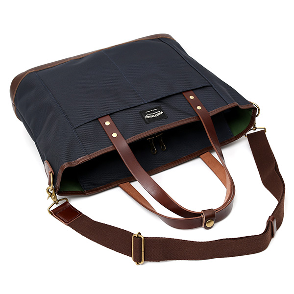  トートバッグ メンズ 本革 日本製 ブランド チョコ ブラウン 茶 茶色 バリスティックナイロン ビジネスバッグ レディース レザー 鞄 カバン おしゃれ 大人 かわいい ワンダーバゲージ(WONDER BAGGAGE)