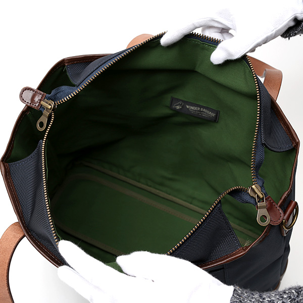  トートバッグ メンズ 本革 日本製 ブランド チョコ ブラウン 茶 茶色 バリスティックナイロン ビジネスバッグ レディース レザー 鞄 カバン おしゃれ 大人 かわいい ワンダーバゲージ(WONDER BAGGAGE)