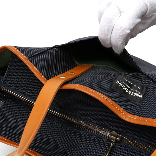  トートバッグ メンズ 本革 日本製 ブランド ブルー ネイビー 青色 バリスティックナイロン ビジネスバッグ レディース レザー 鞄 カバン おしゃれ 大人 かわいい ワンダーバゲージ(WONDER BAGGAGE)