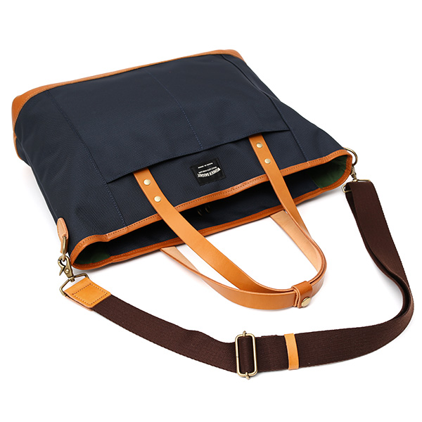  トートバッグ メンズ 本革 日本製 ブランド ブルー ネイビー 青色 バリスティックナイロン ビジネスバッグ レディース レザー 鞄 カバン おしゃれ 大人 かわいい ワンダーバゲージ(WONDER BAGGAGE)