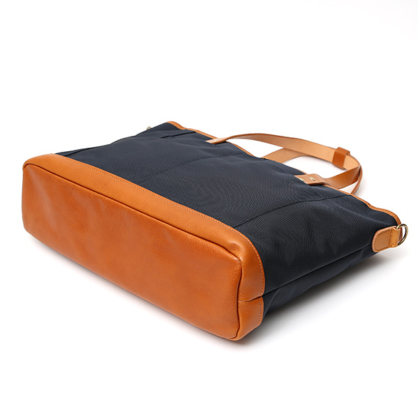  トートバッグ メンズ 本革 日本製 ブランド ブルー ネイビー 青色 バリスティックナイロン ビジネスバッグ レディース レザー 鞄 カバン おしゃれ 大人 かわいい ワンダーバゲージ(WONDER BAGGAGE)