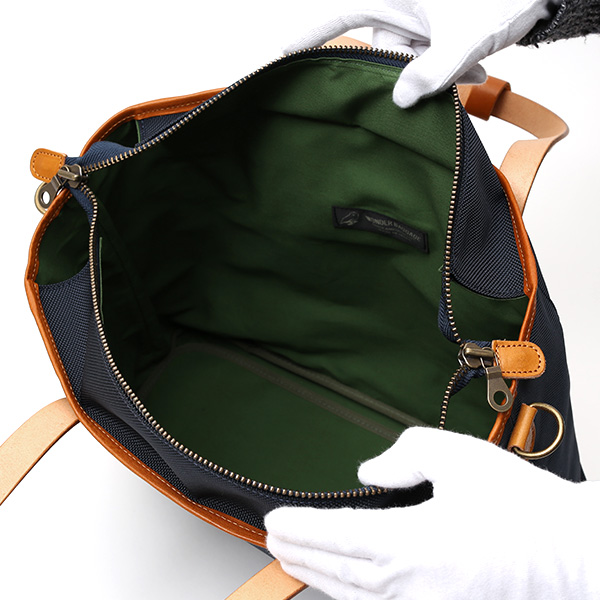  トートバッグ メンズ 本革 日本製 ブランド ブルー ネイビー 青色 バリスティックナイロン ビジネスバッグ レディース レザー 鞄 カバン おしゃれ 大人 かわいい ワンダーバゲージ(WONDER BAGGAGE)