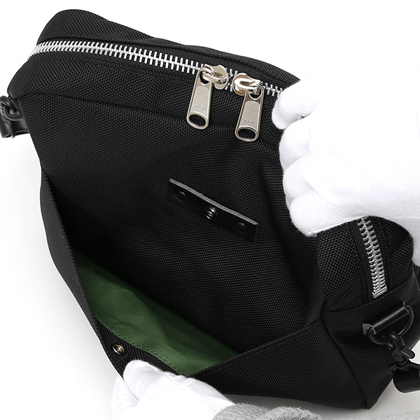 ショルダーバッグ メンズ 本革 レザー ブラック 黒 黒色 レディース バリスティックナイロン 日本製 カバン 鞄 ブランド ワンダーバゲージ(WONDER BAGGAGE)