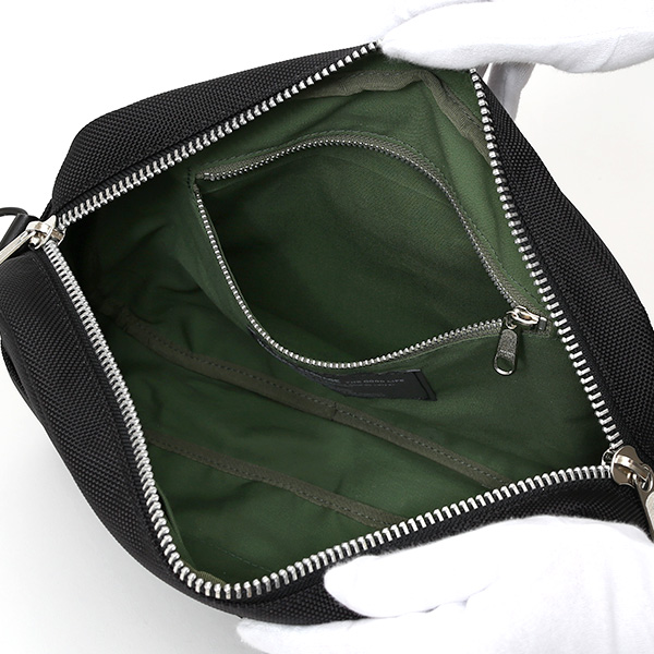 ショルダーバッグ メンズ 本革 レザー ブラック 黒 黒色 レディース バリスティックナイロン 日本製 カバン 鞄 ブランド ワンダーバゲージ(WONDER BAGGAGE)