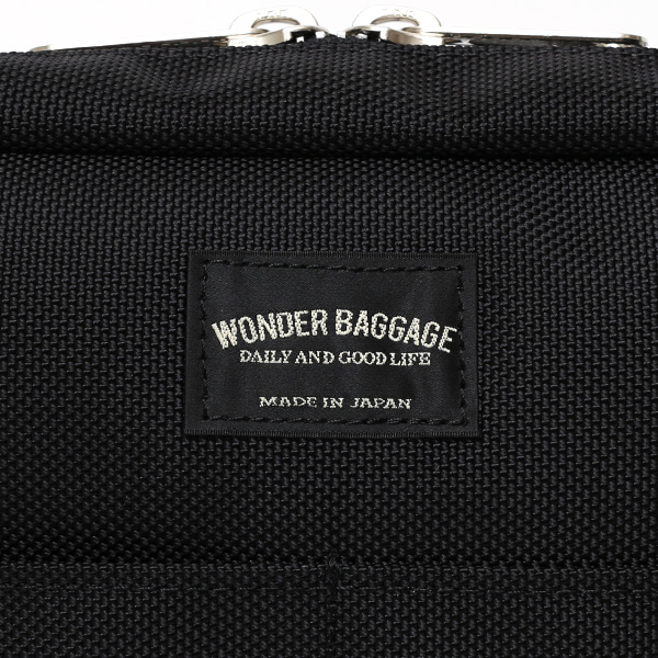 ショルダーバッグ メンズ 本革 レザー ブラック 黒 黒色 レディース バリスティックナイロン 日本製 カバン 鞄 ブランド ワンダーバゲージ(WONDER BAGGAGE)