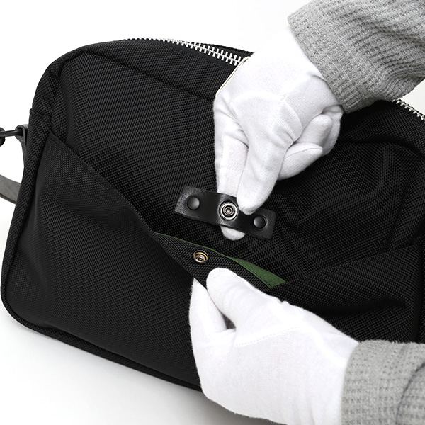 ショルダーバッグ メンズ 本革 レザー ブラック 黒 黒色 レディース バリスティックナイロン 日本製 カバン 鞄 ブランド ワンダーバゲージ(WONDER BAGGAGE)