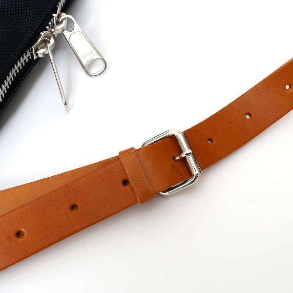 ショルダーバッグ メンズ 本革 レザー ブルー ネイビー 青色 レディース バリスティックナイロン 日本製 カバン 鞄 ブランド ワンダーバゲージ(WONDER BAGGAGE)