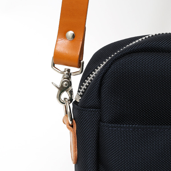 ショルダーバッグ メンズ 本革 レザー ブルー ネイビー 青色 レディース バリスティックナイロン 日本製 カバン 鞄 ブランド ワンダーバゲージ(WONDER BAGGAGE)