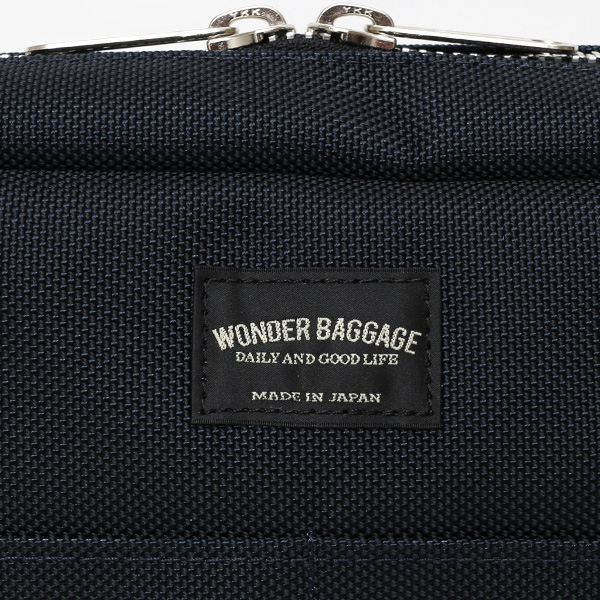 ショルダーバッグ メンズ 本革 レザー ブルー ネイビー 青色 レディース バリスティックナイロン 日本製 カバン 鞄 ブランド ワンダーバゲージ(WONDER BAGGAGE)