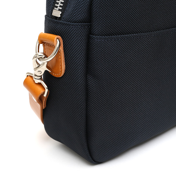 ショルダーバッグ メンズ 本革 レザー ブルー ネイビー 青色 レディース バリスティックナイロン 日本製 カバン 鞄 ブランド ワンダーバゲージ(WONDER BAGGAGE)
