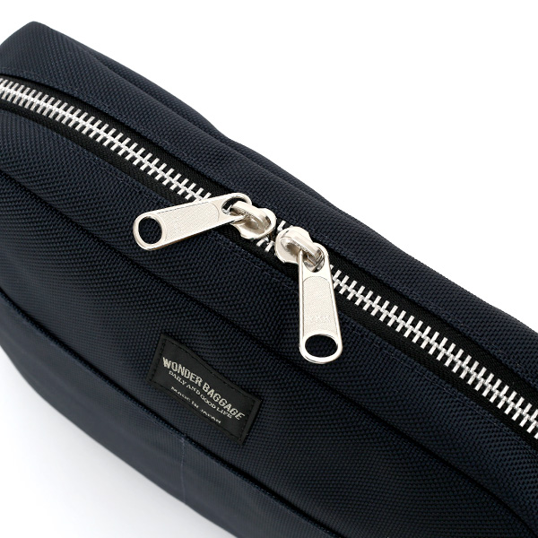 ショルダーバッグ メンズ 本革 レザー ブルー ネイビー 青色 レディース バリスティックナイロン 日本製 カバン 鞄 ブランド ワンダーバゲージ(WONDER BAGGAGE)