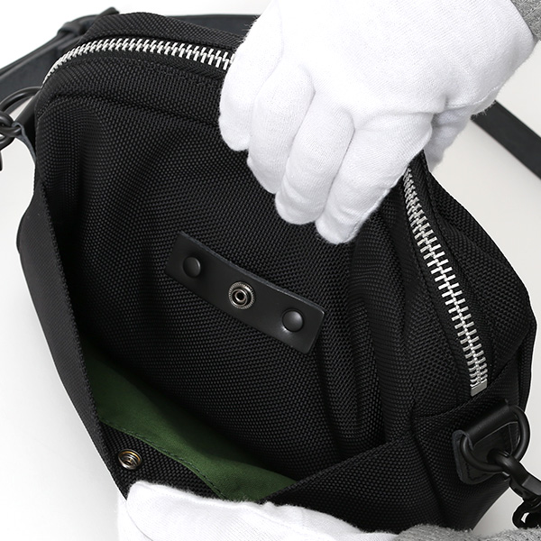 ショルダーバッグ メンズ ブラック 黒 黒色 レディース バリスティックナイロン レザー 本革 日本製 ブランド 鞄 カバン ワンダーバゲージ(WONDER BAGGAGE)