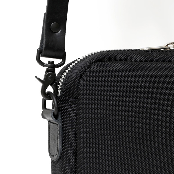 ショルダーバッグ メンズ ブラック 黒 黒色 レディース バリスティックナイロン レザー 本革 日本製 ブランド 鞄 カバン ワンダーバゲージ(WONDER BAGGAGE)