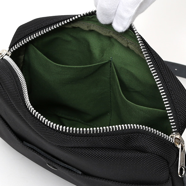 ショルダーバッグ メンズ ブラック 黒 黒色 レディース バリスティックナイロン レザー 本革 日本製 ブランド 鞄 カバン ワンダーバゲージ(WONDER BAGGAGE)