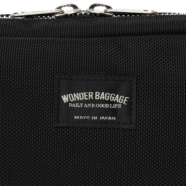ショルダーバッグ メンズ ブラック 黒 黒色 レディース バリスティックナイロン レザー 本革 日本製 ブランド 鞄 カバン ワンダーバゲージ(WONDER BAGGAGE)