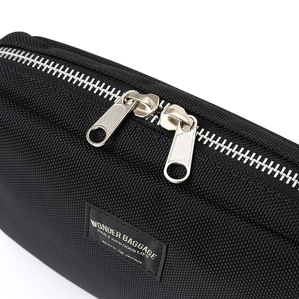 ショルダーバッグ メンズ ブラック 黒 黒色 レディース バリスティックナイロン レザー 本革 日本製 ブランド 鞄 カバン ワンダーバゲージ(WONDER BAGGAGE)