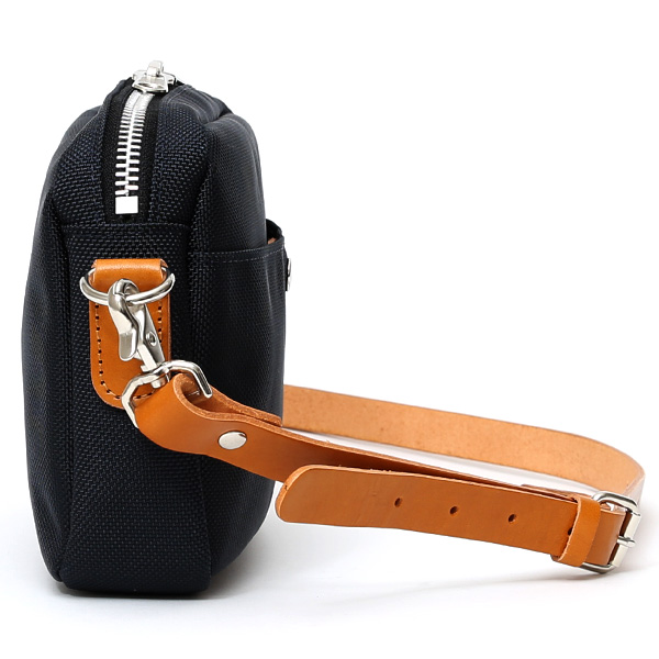  ショルダーバッグ メンズ ブルー ネイビー 青色 レディース バリスティックナイロン レザー 本革 日本製 ブランド 鞄 カバン ワンダーバゲージ(WONDER BAGGAGE)