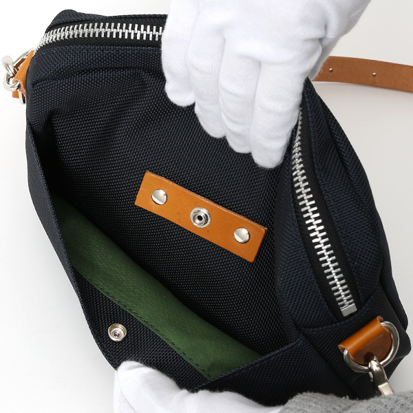  ショルダーバッグ メンズ ブルー ネイビー 青色 レディース バリスティックナイロン レザー 本革 日本製 ブランド 鞄 カバン ワンダーバゲージ(WONDER BAGGAGE)