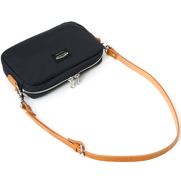  ショルダーバッグ メンズ ブルー ネイビー 青色 レディース バリスティックナイロン レザー 本革 日本製 ブランド 鞄 カバン ワンダーバゲージ(WONDER BAGGAGE)