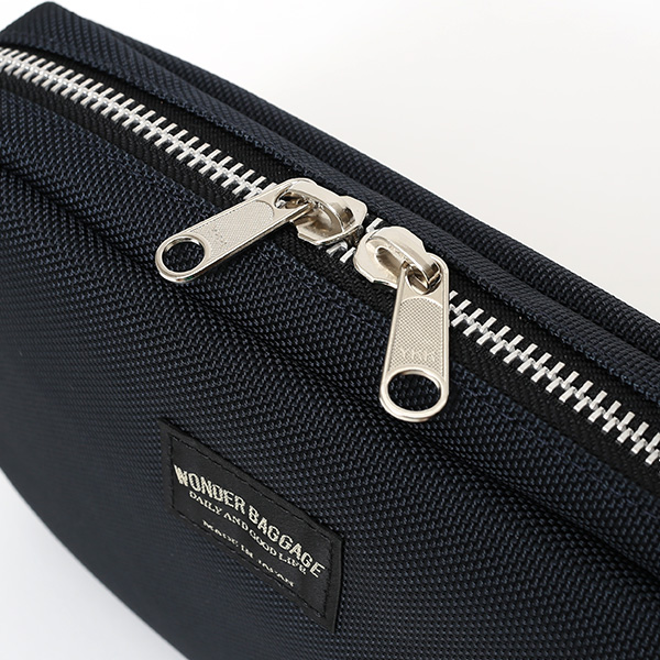  ショルダーバッグ メンズ ブルー ネイビー 青色 レディース バリスティックナイロン レザー 本革 日本製 ブランド 鞄 カバン ワンダーバゲージ(WONDER BAGGAGE)