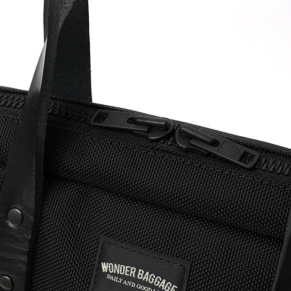  ビジネスバッグ メンズ ブリーフケース ブラック 黒 黒色 本革 日本製 ブランド レザー ショルダーベルト バリスティックナイロン 鞄 カバン ワンダーバゲージ(WONDER BAGGAGE)