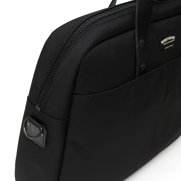  ビジネスバッグ メンズ ブリーフケース ブラック 黒 黒色 本革 日本製 ブランド レザー ショルダーベルト バリスティックナイロン 鞄 カバン ワンダーバゲージ(WONDER BAGGAGE)