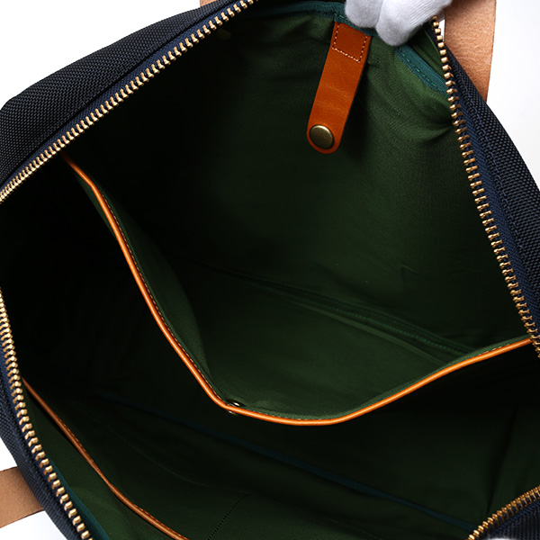  ビジネスバッグ メンズ ブリーフケース ブルー ネイビー 青色 本革 日本製 ブランド レザー ショルダーベルト バリスティックナイロン 鞄 カバン ワンダーバゲージ(WONDER BAGGAGE)