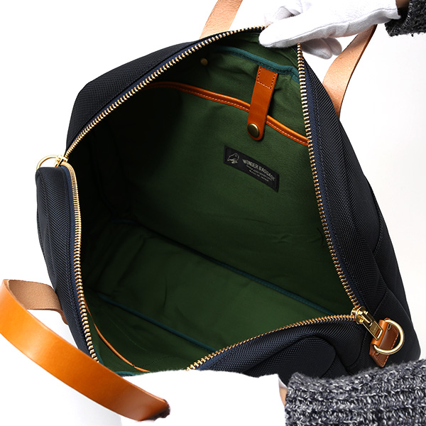  ビジネスバッグ メンズ ブリーフケース ブルー ネイビー 青色 本革 日本製 ブランド レザー ショルダーベルト バリスティックナイロン 鞄 カバン ワンダーバゲージ(WONDER BAGGAGE)