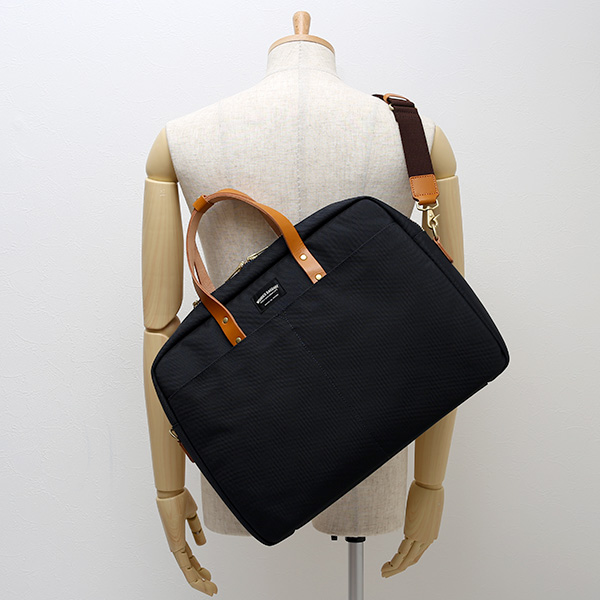  ビジネスバッグ メンズ ブリーフケース ブルー ネイビー 青色 本革 日本製 ブランド レザー ショルダーベルト バリスティックナイロン 鞄 カバン ワンダーバゲージ(WONDER BAGGAGE)