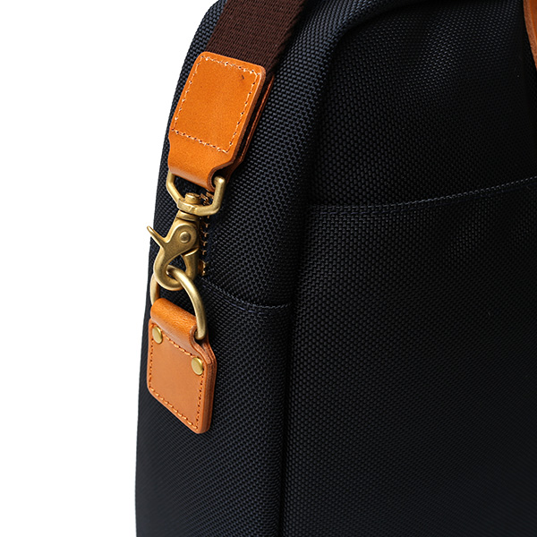  ビジネスバッグ メンズ ブリーフケース ブルー ネイビー 青色 本革 日本製 ブランド レザー ショルダーベルト バリスティックナイロン 鞄 カバン ワンダーバゲージ(WONDER BAGGAGE)