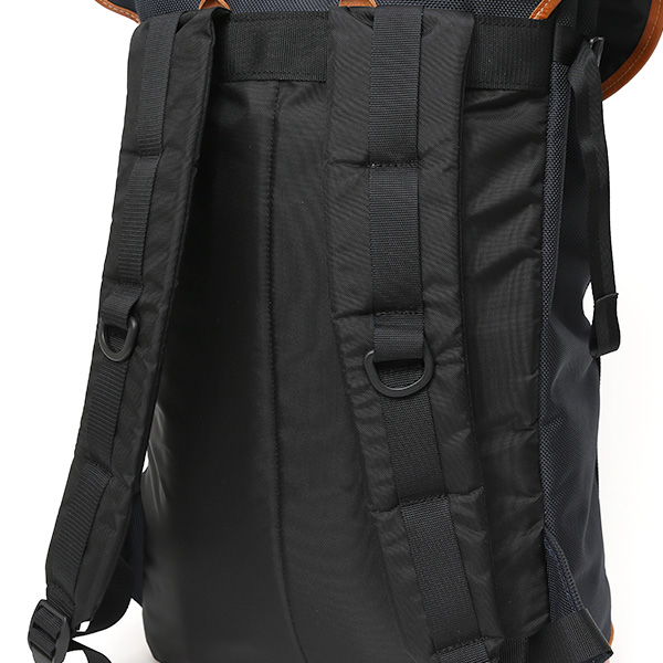  リュック デイパック メンズ リュックサック ブルー ネイビー 青色 バックパック バリスティックナイロン 本革 レディース ワンダーバゲージ(WONDER BAGGAGE)