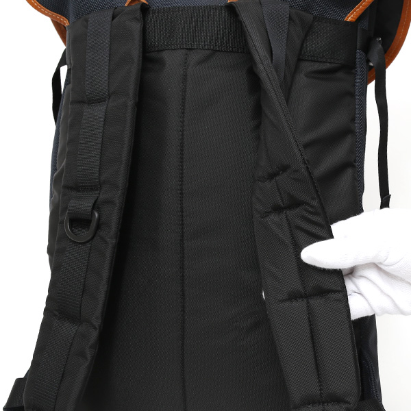  リュック デイパック メンズ リュックサック ブルー ネイビー 青色 バックパック バリスティックナイロン 本革 レディース ワンダーバゲージ(WONDER BAGGAGE)