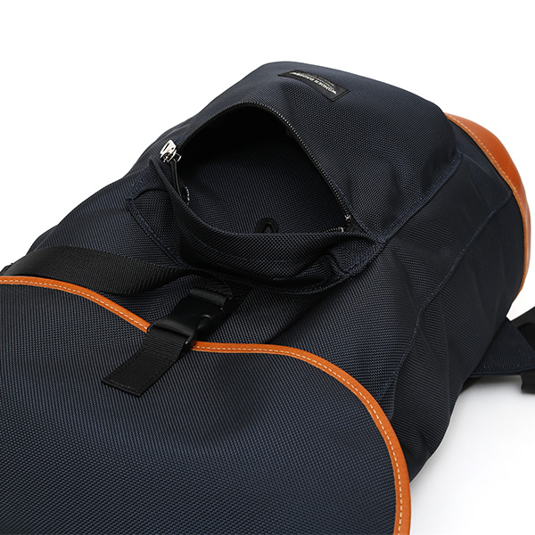  リュック デイパック メンズ リュックサック ブルー ネイビー 青色 バックパック バリスティックナイロン 本革 レディース ワンダーバゲージ(WONDER BAGGAGE)