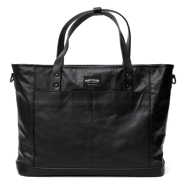 ワンダーバゲージ(WONDER BAGGAGE) グッドマンズシリーズ PVC トートバッグ ブラック