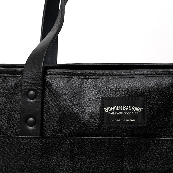  トートバッグ 日本製 ブラック 黒 黒色 メンズ ブランド 鞄 カバン レザー 革 ワンダーバゲージ(WONDER BAGGAGE)