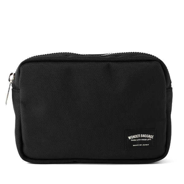 ワンダーバゲージ(WONDER BAGGAGE) グッドマンズシリーズ ポーチ L ブラック