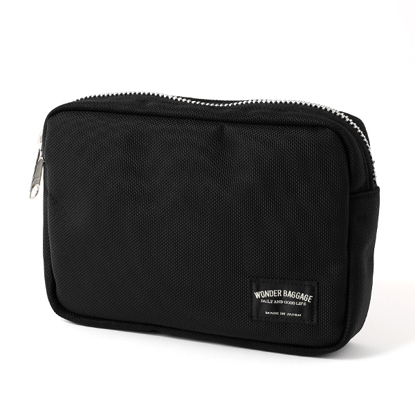  バッグインバッグ ポーチ ブラック 黒 黒色 メンズ レディース 日本製 ブランド カバン 鞄 バッグ ワンダーバゲージ(WONDER BAGGAGE)