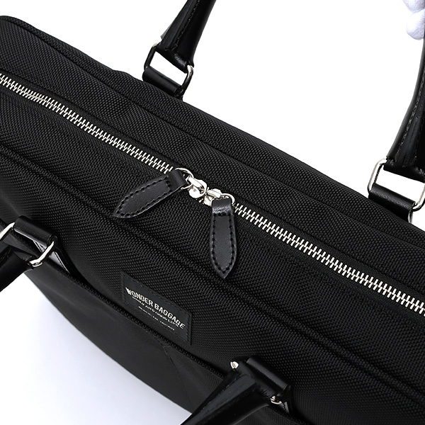  ビジネスバッグ メンズ ブリーフケース 本革 日本製 ブランド ブラック 黒 黒色 ショルダー付き レザー 鞄 カバン 小ぶり 小さめ 小さい オシャレ カジュアル 大人 かわいい ワンダーバゲージ(WONDER BAGGAGE)