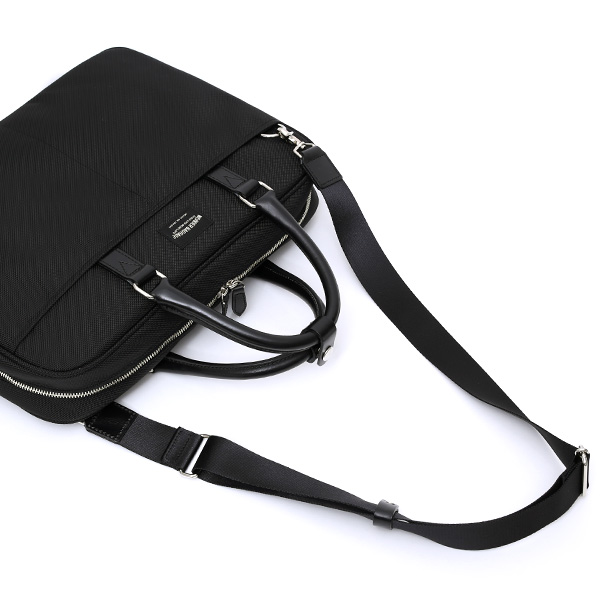  ビジネスバッグ メンズ ブリーフケース 本革 日本製 ブランド ブラック 黒 黒色 ショルダー付き レザー 鞄 カバン 小ぶり 小さめ 小さい オシャレ カジュアル 大人 かわいい ワンダーバゲージ(WONDER BAGGAGE)