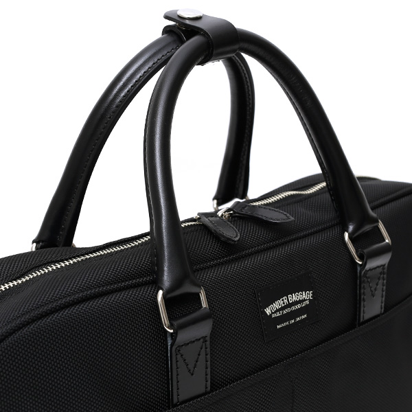  ビジネスバッグ メンズ ブリーフケース 本革 日本製 ブランド ブラック 黒 黒色 ショルダー付き レザー 鞄 カバン 小ぶり 小さめ 小さい オシャレ カジュアル 大人 かわいい ワンダーバゲージ(WONDER BAGGAGE)